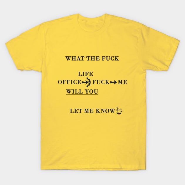 What the Fuck T-Shirt by rajjuneja